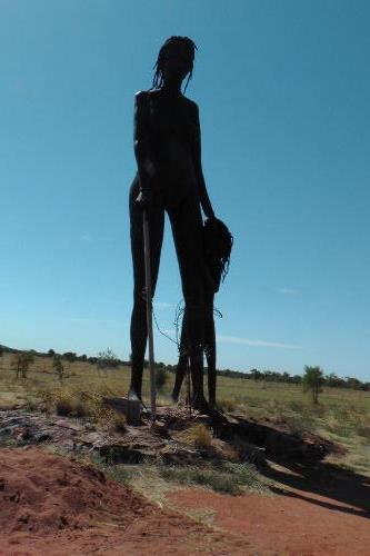 Aboriginal Frau mit Kind